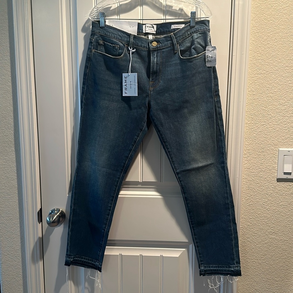 FRAME Le Garçon Crop Jean, Size 30, NWT